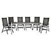 Acamp Gartenmöbel-Set Urban/Extensio (7 -tlg., Aluminium, Platin/Graphit, Klappbar) | BAUHAUS