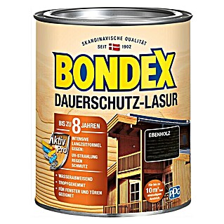 Bondex Dauerschutzlasur (Ebenholz, 750 ml, Glänzend)
