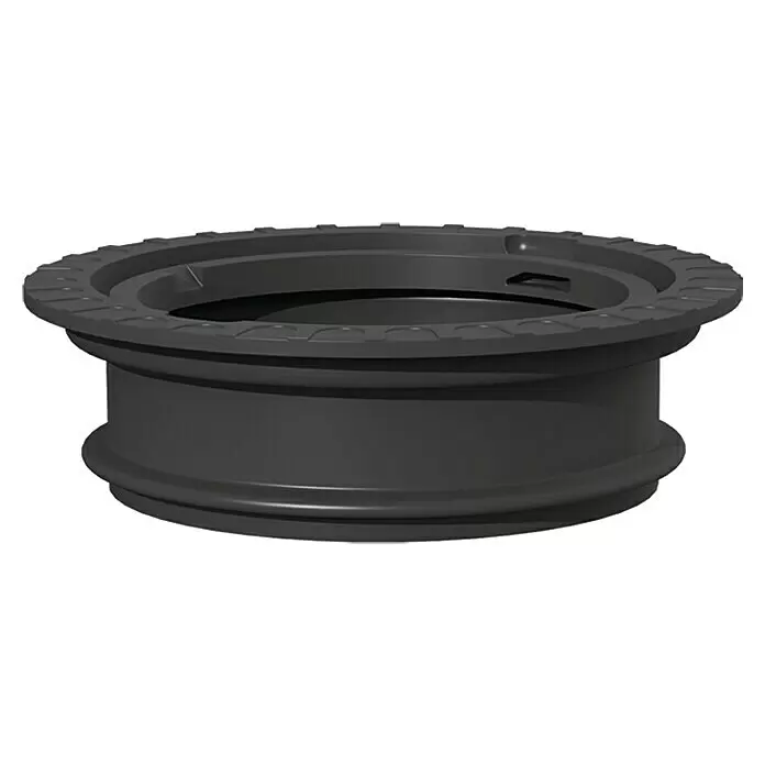 Rewatec Flachtank Neo - Gesamt Fassungsvermögen: 10.000 l, Schwarz, 250 mm hoher Domschacht - Diagonale Ansicht