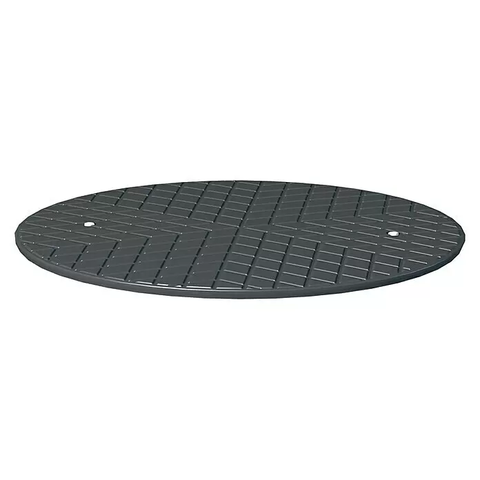 Rewatec Flachtank Neo - Gesamt Fassungsvermögen: 10.000 l, Schwarz, 250 mm hoher Domschacht - Diagonale Ansicht