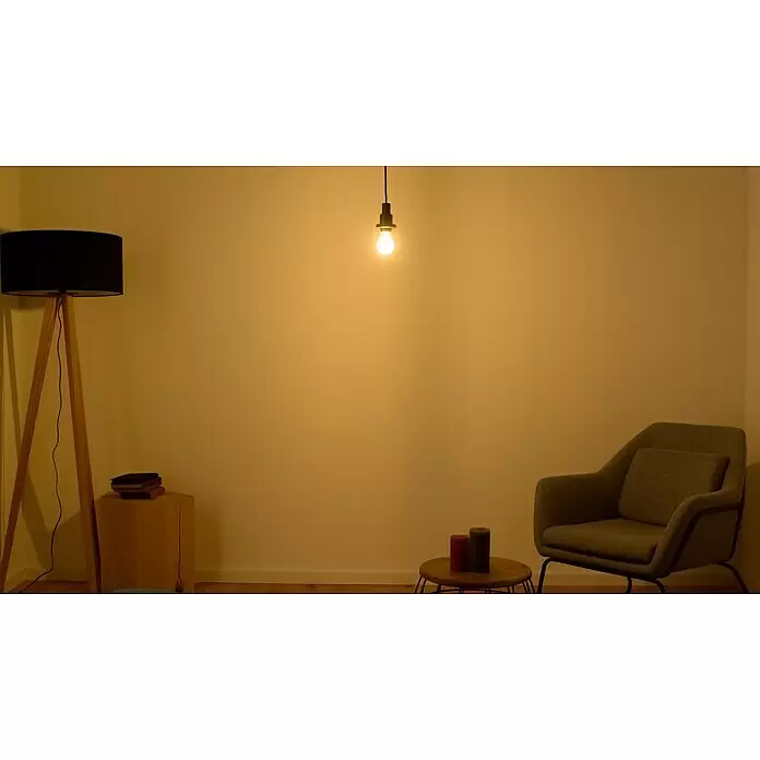 Osram Superstar LED-Lampe Kerzenform E14 klar - E14, Dimmbar, Warmweiß, 470 lm, 5 W - Stimmungsaufnahme