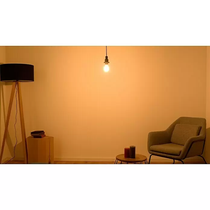 Osram Retrofit LED-Leuchtmittel Glühlampenform E27 matt - E27, Dimmbar, Kaltweiß, 1.055 lm, 9 W - Stimmungsaufnahme