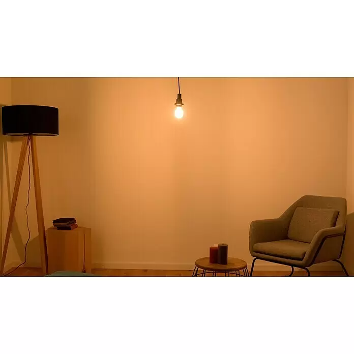 Osram LED-Lampe Glühlampenform E27 klar - E27, Nicht Dimmbar, Warmweiß, 806 lm, 6,5 W - Stimmungsaufnahme