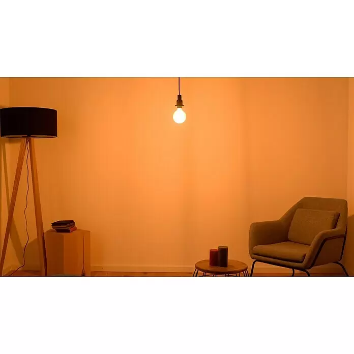 Osram LED-Lampe Vintage Edition 1906 Globe-Form E27 - Durchmesser: 9,5 cm, E27, Dimmbar, Warmweiß, 806 lm, 8,8 W - Stimmungsaufnahme