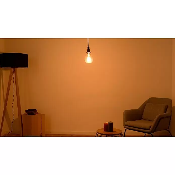 Osram LED-Lampe Vintage Edition 1906 Globe-Form 125 E27 - E27, Dimmbar, Warmweiß, 420 lm, 4,8 W - Stimmungsaufnahme