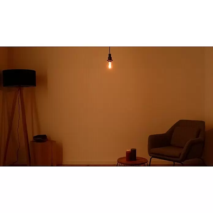 Osram LED-Lampe Vintage Edition 1906 Glühlampenform E27 - E27, Nicht Dimmbar, Warmweiß, 100 lm, Birne, Smoke - Stimmungsaufnahme