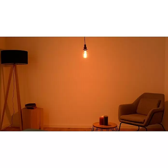 Osram LED-Lampe Vintage Edition 1906 Globe-Form E27 - Durchmesser: 9,5 cm, E27, Dimmbar, Warmweiß, 360 lm, 7,8 W - Stimmungsaufnahme