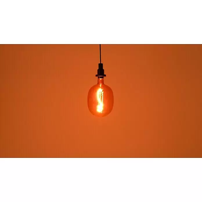 Osram LED-Lampe Vintage Edition 1906 Globe-Form E27 - E27, Dimmbar, Warmweiß, 220 lm, 4,5 W, Farbe: Pink - Stimmungsaufnahme