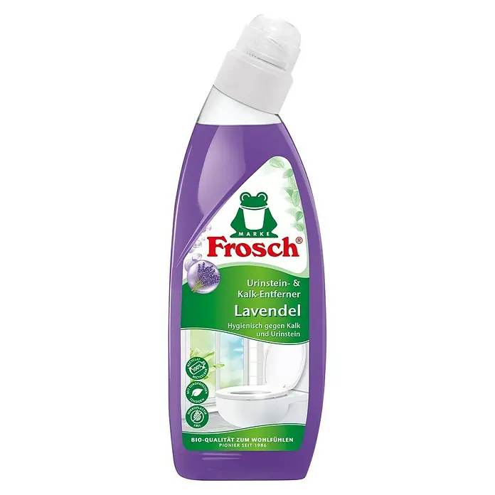 Frosch Urin- & Kalksteinentferner Lavendel - 750 ml, Schräghalsflasche - Frosch Lavendel Urinstein- & Kalk-Entferner: Hygienische Reinigung mit Lavendelduft, um Kalk und Urinstein effektiv zu entfernen.