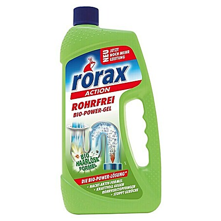 Rorax Rohrreiniger Rohrfrei Bio-Power-Gel (1 l, Flasche)