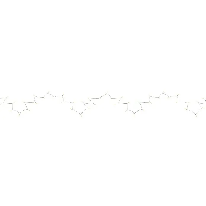 Globo Guirnalda luminosa LED Venuto - Para interior, Longitud del cable: 9,9 m, Blanco - Guirnalda de luces decorativa con estrellas. La guirnalda de estrellas crea un ambiente festivo y es una bonita decoración para cualquier habitación.