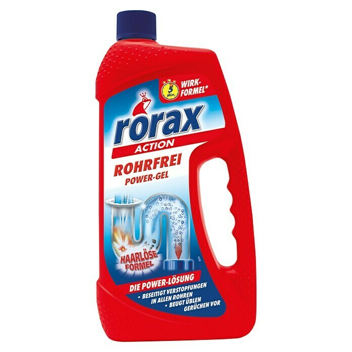 Rorax Rohrreiniger Rohrfrei Power-Gel (1.000 ml, Flasche)