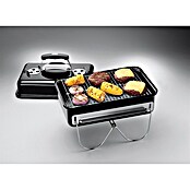 Weber Go-Anywhere Holzkohlegrill (Schwarz, Hauptgrillfläche: 42 x 26 cm)