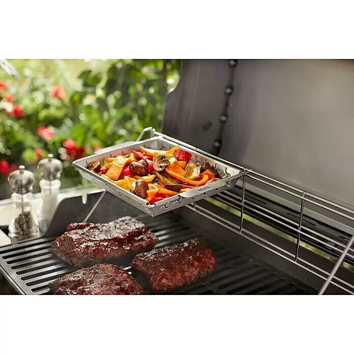 Weber Grillkorb - Edelstahl - Anwendungsbeispiel