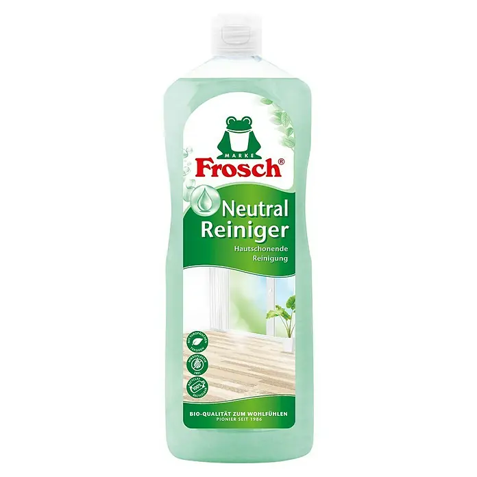Frosch Neutral-Reiniger - 1 l - Eine Flasche Frosch Neutral Reiniger für eine hautfreundliche Reinigung, ökologisch und effektiv.