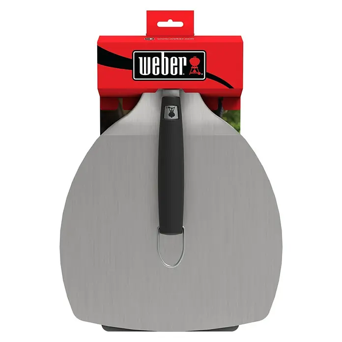 Weber Pizzaschaufel - L x B: 57 x 32 cm - Weber Grillspatel in der Verpackung. Praktisches Grillzubehör für einfaches Wenden von Grillgut.