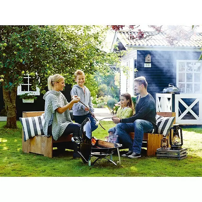 Weber Feuerschale Fireplace - Schwarz, Ø x H: 61,75 x 45,4 cm - Stimmungsaufnahme