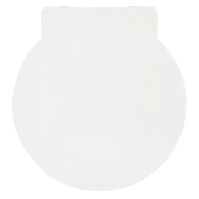 Camargue Pico WC-Sitz - Duroplast, Weiß, Mit Absenkautomatik - Weiße Toilettenbrille mit abgerundeten Kanten und glatter Oberfläche für Komfort und Hygiene.