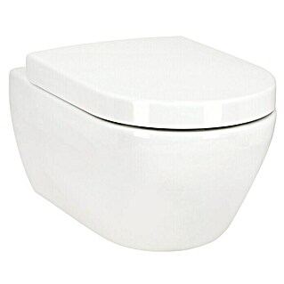 Villeroy & Boch Subway 2.0 Wand-WC-Set (Spülrandlos, Ohne Spezialglasur, Spülform: Tief, WC Abgang: Waagerecht, Weiß)