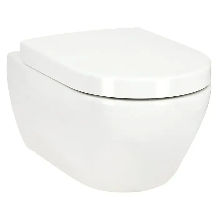 Villeroy & Boch Subway 2.0 Wand-WC-Set - Spülrandlos, Ohne Spezialglasur, Spülform: Tief, WC Abgang: Waagerecht, Weiß - Weisse Wandtoilette mit glatter Oberfläche und abgerundeten Kanten, ideal für moderne Badezimmer.