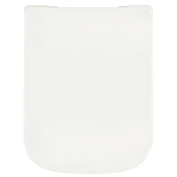Camargue Los Angeles WC-Sitz - Duroplast, Weiß, Mit Absenkautomatik - Weißer Toilettendeckel mit abgerundeten Ecken, der ein sauberes und minimalistisches Design für jedes Badezimmer bietet.