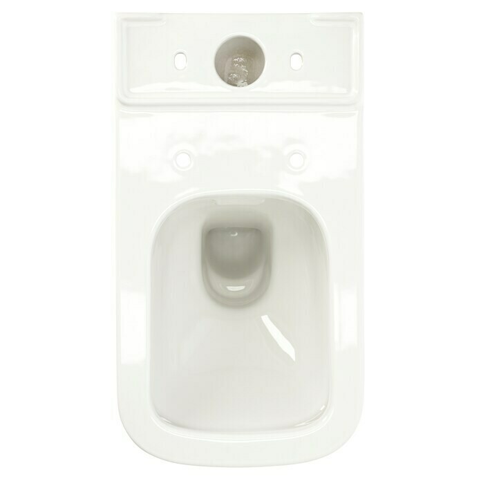 Camargue Los Angeles Spülrandloses Stand-WC für Kombination (Tiefspüler, Weiß)