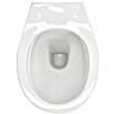 Camargue Spülrandloses Stand-WC Plus 75 2.0 (Mit WC-Sitz, 7,5 cm erhöht, Tiefspüler, Waagerecht, Weiß)