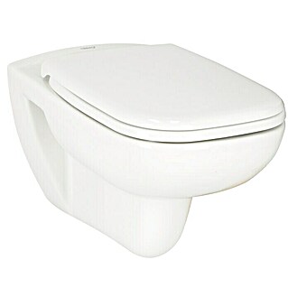 Duravit D-Code Wand-WC-Set (Spülrandlos, Ohne Spezialglasur, Spülform: Tief, WC Abgang: Waagerecht, Weiß)