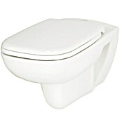 Duravit D-Code Spülrandloses Wand-WC-Set (Mit WC-Sitz, Tiefspüler, Weiß)