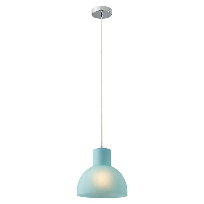 Lámpara colgante Bell (40 W, Azul, Altura: 21 cm)