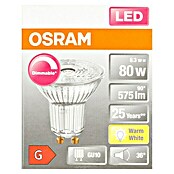 Osram LED-Reflektorlampe Superstar PAR16 (7,2 W, GU10, Abstrahlwinkel: 36°, Warmweiß, Energieeffizienzklasse: A+)