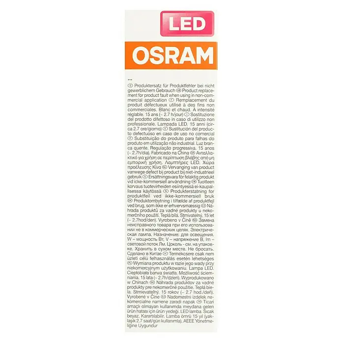 Osram Superstar LED-Lampe Kerzenform E14 klar - E14, Dimmbar, Warmweiß, 470 lm, 5 W - OSRAM LED-Lampe: Produktersatz bei nicht-gewerblichem Gebrauch, 15 Jahre Lebensdauer, warmweiß und dimmbar.