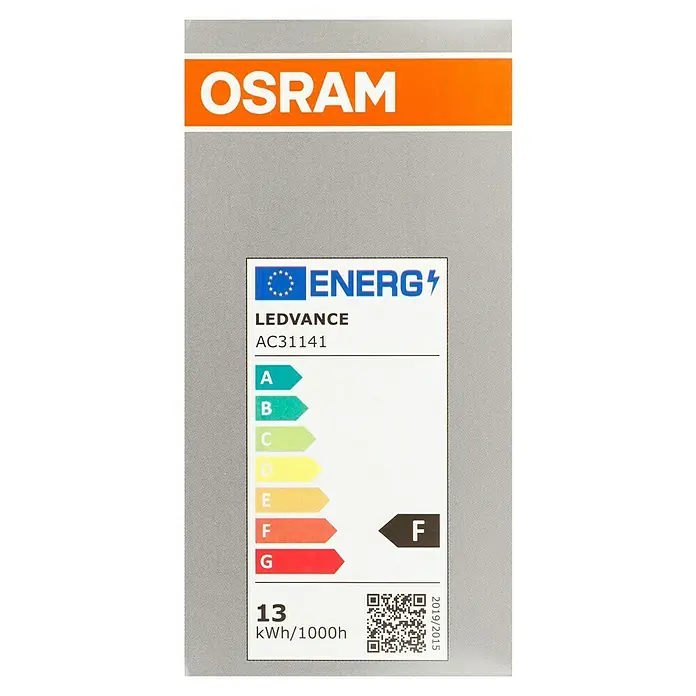 Osram LED-Lampen Set Glühlampenform E27 matt - E27, Nicht Dimmbar, Warmweiß, 1.521 lm, 13 W, 3 Stk. - Produktbild eines OSRAM LEDVANCE Produkts mit Energieeffizienzklasse F und einem Verbrauch von 13 kWh/1000h gemäß EU-Norm 2019/2015.
