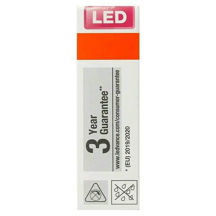 Osram Star LED-Lampen Set Pin G9 - G9, Nicht Dimmbar, Warmweiß, 470 lm, 3,8 W, 2 Stk. - LED-Leuchtmittelverpackung mit 3 Jahren Garantie, Website-Adresse & Warnhinweisen.