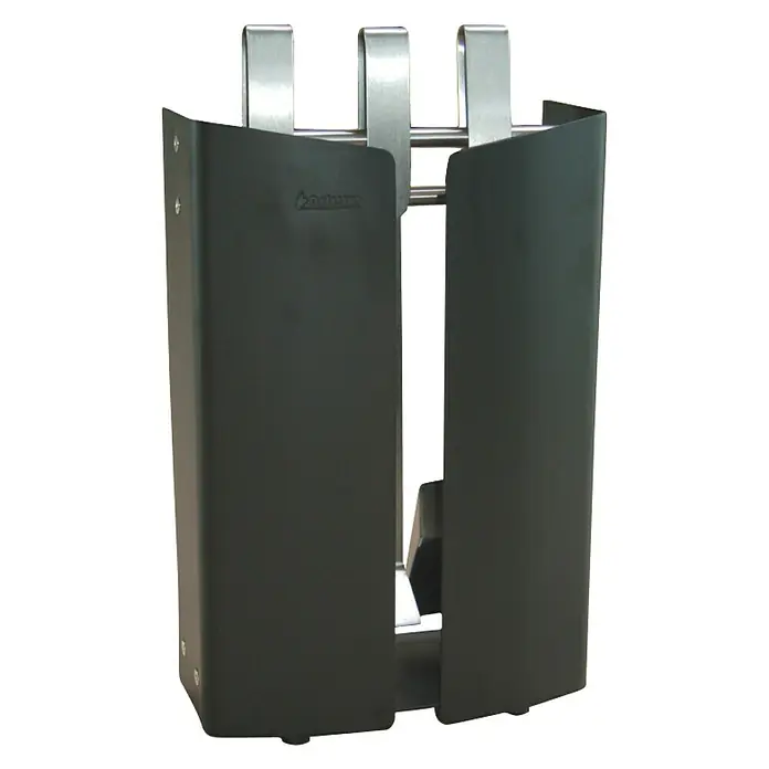 Aduro Kaminbesteck Proline 2 - 3 -tlg., Schwarz, Höhe: 12,5 cm - Elegantes Kaminbesteck-Set mit schwarzem Ständer und Edelstahlgriffen. Das Set ist stilvoll und funktionell für jeden Kaminbereich.