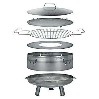 Buschbeck Plancha para barbacoa (Acero, Específico para: Brasero de 80 cm de diámetro)