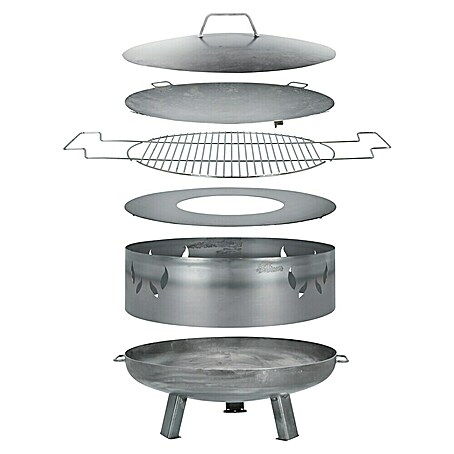 Buschbeck Plancha para barbacoa (Acero, Específico para: Brasero de 60 cm de diámetro)