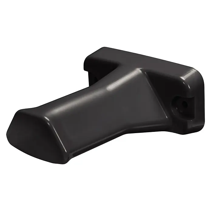 Einhell PXC 18V Aspirador de mano de batería TE-VC 18 Li-Solo - 18 V, Sin batería - El producto es un soporte de plástico negro y elegante. Su superficie lisa y diseño moderno lo hacen versátil para diversas aplicaciones.