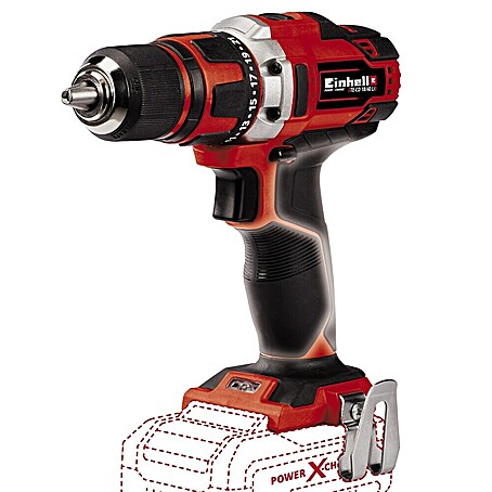 Einhell Power X-Change 18V Akku-Bohrschrauber TE-CD 18/40 Li-Solo (18 V, Ohne Akku, 40 Nm)