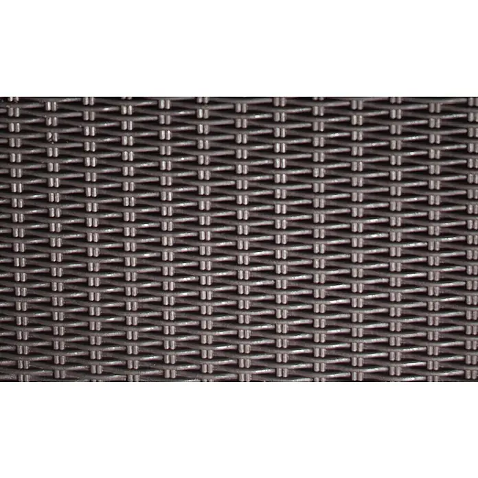 Keter Hochbeet Easy Growing - 114 x 49,3 x 75,7 cm, Kunststoff, Dunkelgrau - Nahaufnahme eines fein gewebten, braunen Stoffmusters, das eine gleichmäßige Textur und ein elegantes Aussehen bietet.