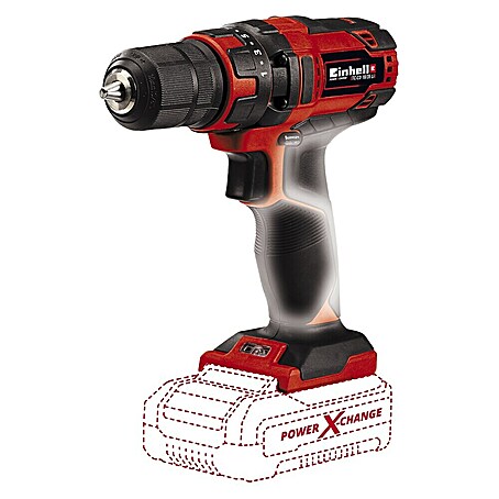 Einhell Power X-Change 18V Akku-Bohrschrauber TC-CD 18/35 Li-Solo (18 V, Ohne Akku, 35 Nm)