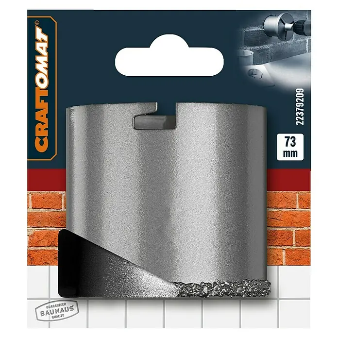 Craftomat Lochsäge - Durchmesser Bohrer: 73 mm - Produktabbildung einer Craftomat-Lochsäge mit 73 mm Durchmesser für präzise Bohrungen.