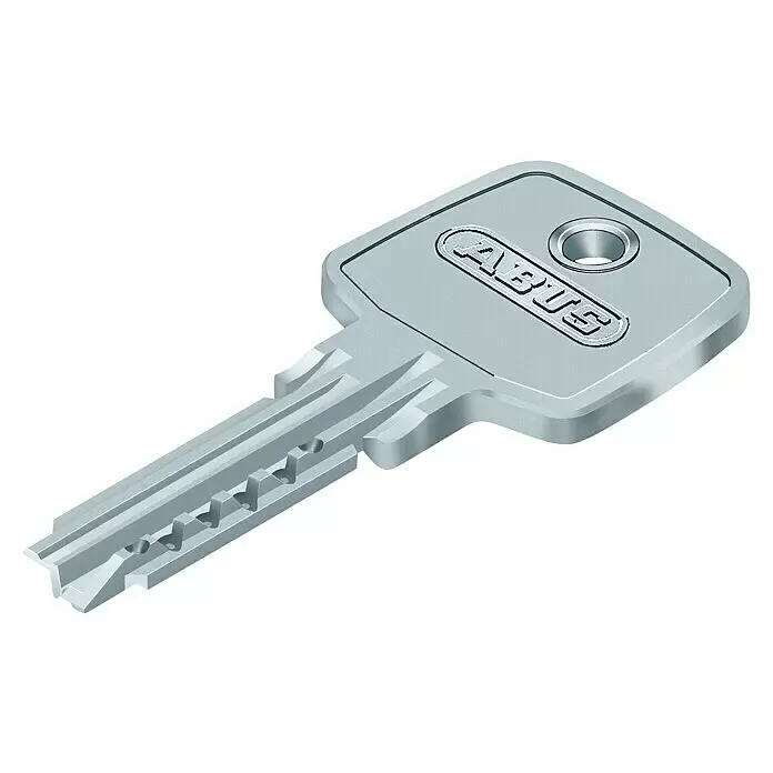 Abus Profilzylinder 50/60 - Baulänge innen: 60 mm, Baulänge außen: 50 mm, Anzahl Schlüssel: 5 Stk. - Diagonale Ansicht