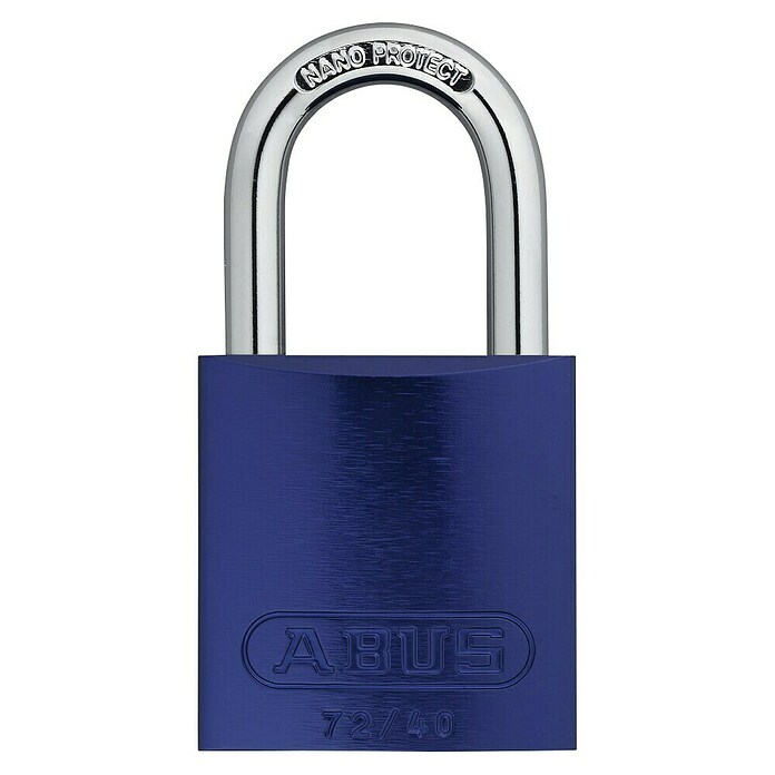 Abus Titalium hangslot Lock-Tag 72/40 Gelijksluitend (Beugeldikte: 6,5 mm, Veiligheidsniveau: 6, Blauw) | BAUHAUS
