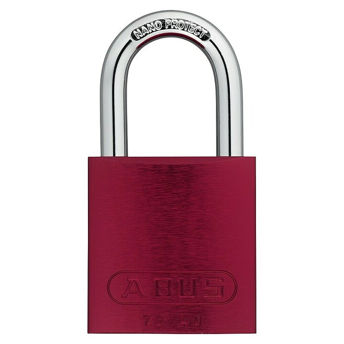 Abus Titalium hangslot Lock-Tag 72/40 Gelijksluitend (Beugeldikte: 6,5 mm, Veiligheidsniveau: 6, Rood) | BAUHAUS