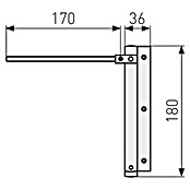 Abus Türschließer TS40 AL (Silber, Geeignet für: Zimmertüren) | BAUHAUS