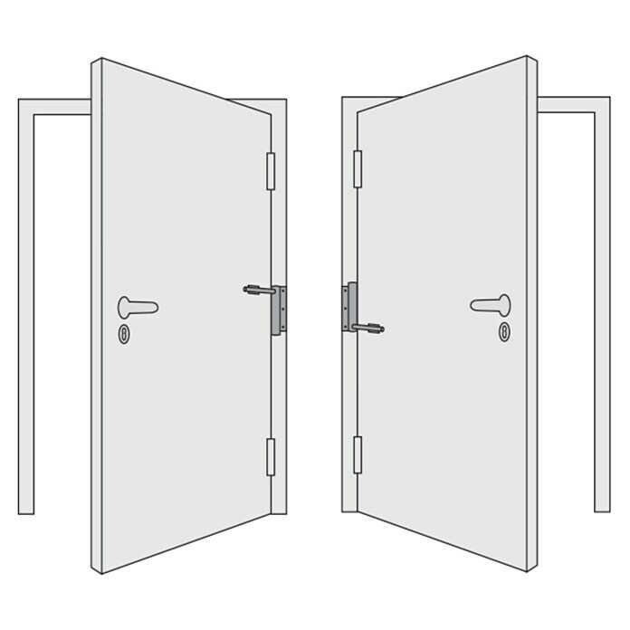 Abus Türschließer TS40 AL (Silber, Geeignet für: Zimmertüren) | BAUHAUS
