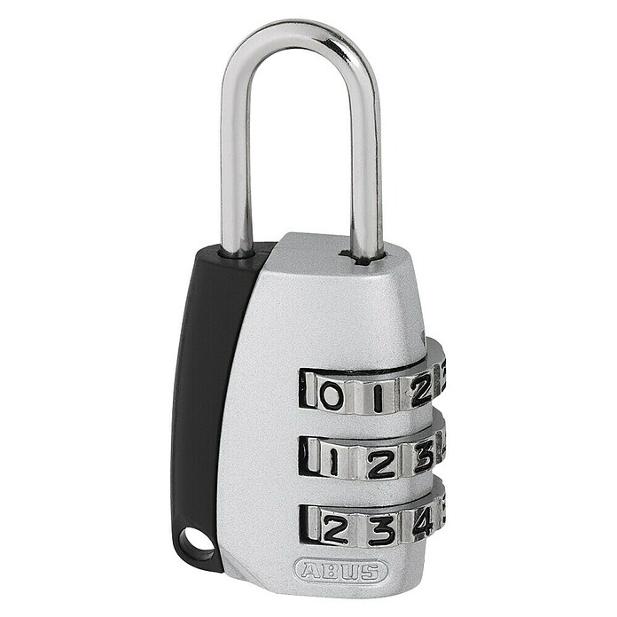 Abus Cijferhangslot 155/20 M (Breedte: 25 mm, Beugeldikte: 3 mm, Veiligheidsniveau: Graad 3, Zilver) | BAUHAUS