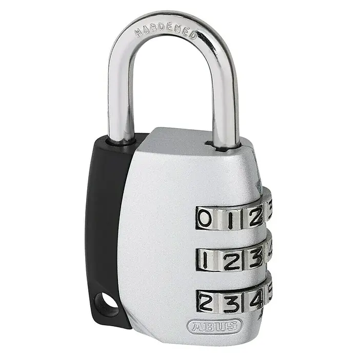 Abus Vorhängezahlenschloss - Breite: 34 mm, Bügelstärke: 5 mm, Sicherheitsstufe: Grad 3 - Dreistelliges ABUS-Vorhängeschloss mit Zahlencode für sicheren Schutz. Das robuste Schloss ist ideal für den Einsatz im Innen- und Außenbereich.