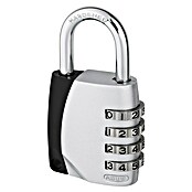 Abus Cijferhangslot 155/40 M (Breedte: 44,5 mm, Beugeldikte: 6,5 mm, Veiligheidsniveau: 4, Zilver) | BAUHAUS